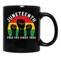 Juneteenth June 19Th Black Freedom Black Coffee Mug - Black