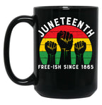 Juneteenth June 19Th Black Freedom Black Coffee Mug