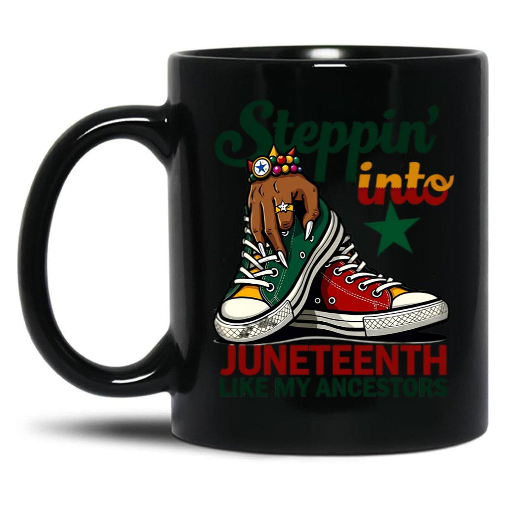 Juneteenth Month Black Coffee Mug