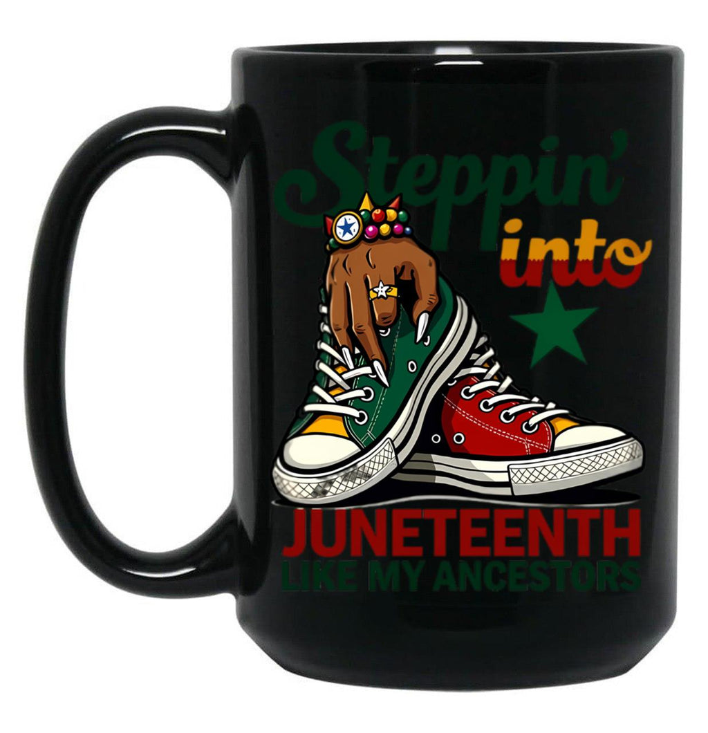 Juneteenth Month Black Coffee Mug