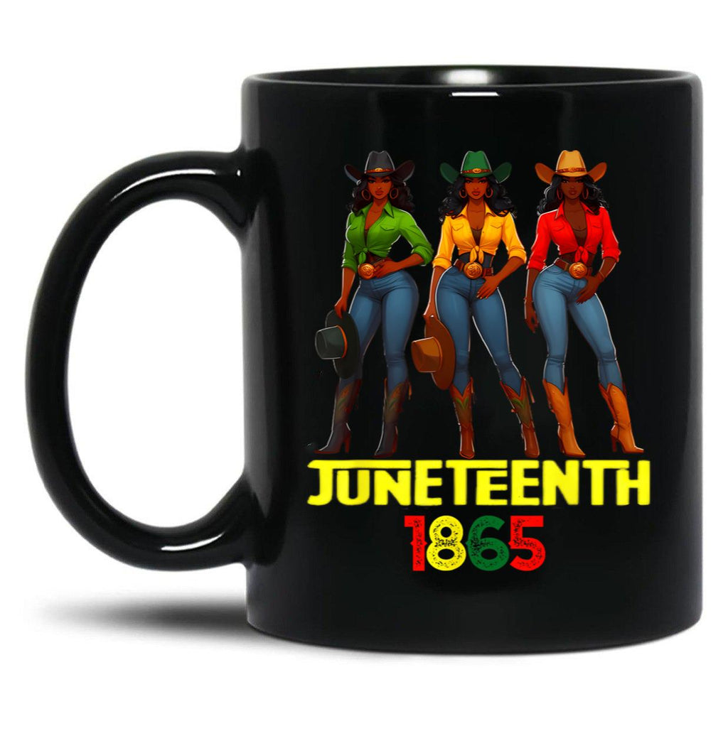 Juneteenth Remebering My Ancestors Mug For Afro Cowgirl Melanin Juneteenth Gift Black Coffee Mug