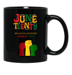 Juneteenth Mug Black History Month Mug Juneteenth Day Freedom Day Black Coffee Mug - Black