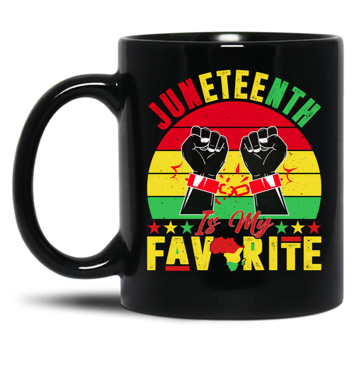 Juneteenth Mug Human Rights Mug Black History Month Mug Freedom Outfit Black Coffee Mug
