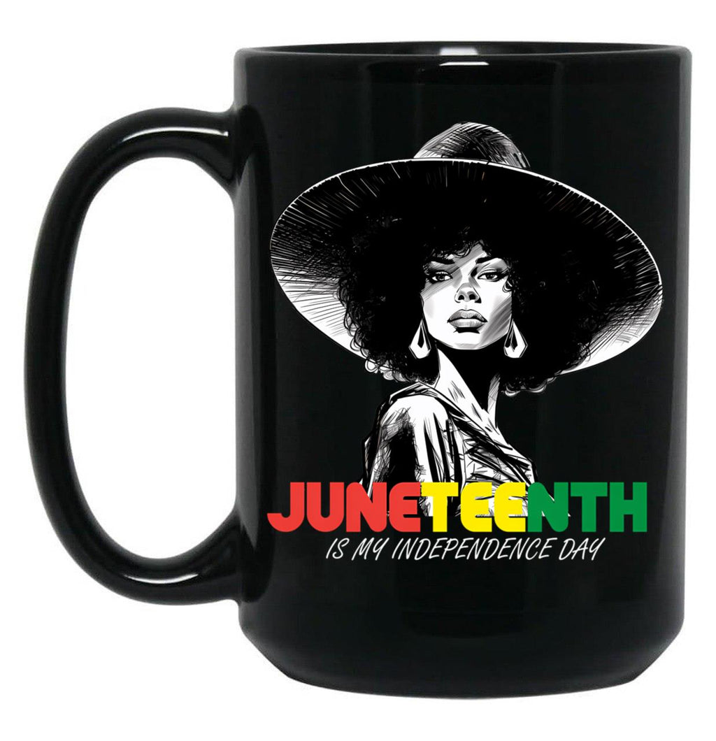 Juneteenth Mug Women Queen African American Black Women Mug Black Coffee Mug