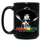 Juneteenth Mug Women Queen African American Black Women Mug Black Coffee Mug