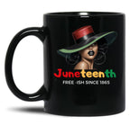 Juneteenth Mugs Women Celebrating-Black Freedom Day 1865 Black Coffee Mug