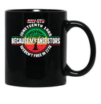 Juneteenth Tree Independence Freedom Day Black Coffee Mug - Black