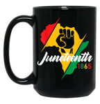 Juneteenth Mug Women Juneteenth Mugs 1865 Juneteenth Mug Black Coffee Mug