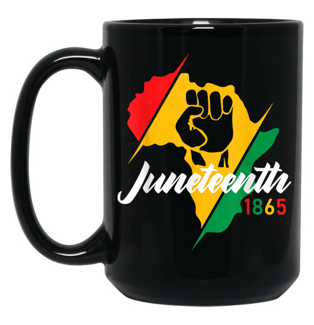 Juneteenth Mug Women Juneteenth Mugs 1865 Juneteenth Mug Black Coffee Mug