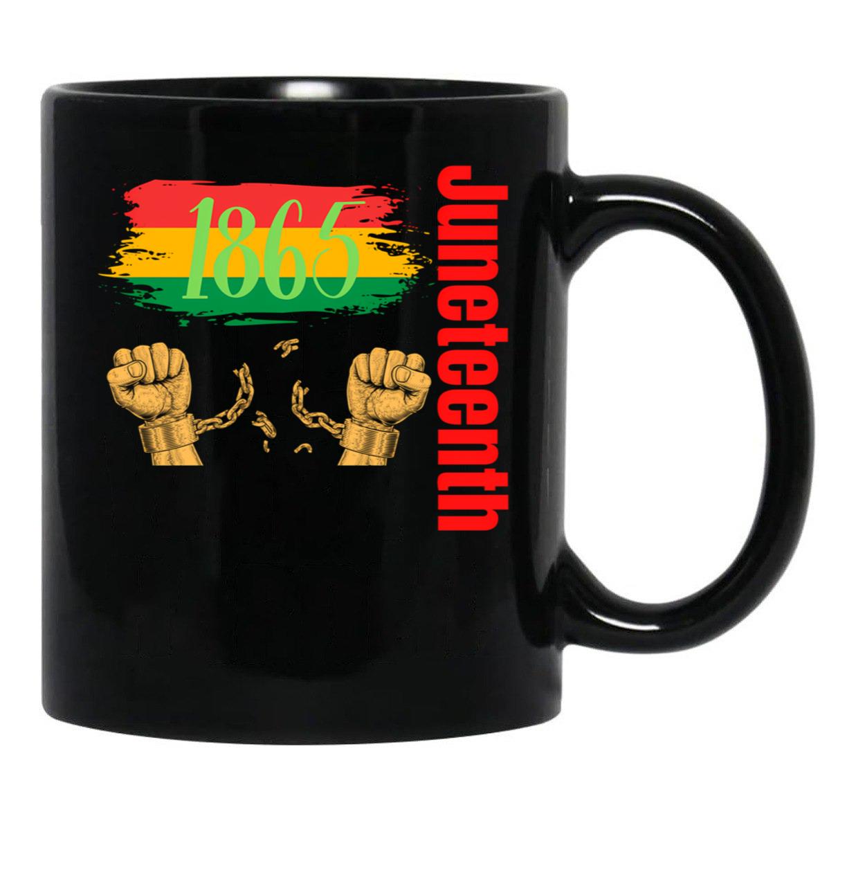 Juneteenth Mugs Black Coffee Mug - Black