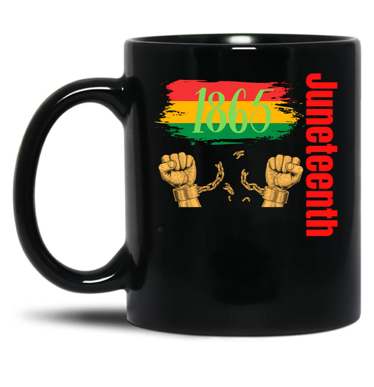 Juneteenth Mugs Black Coffee Mug