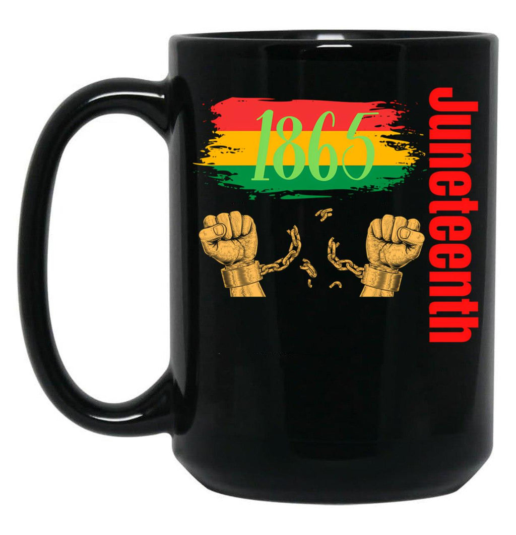 Juneteenth Mugs Black Coffee Mug