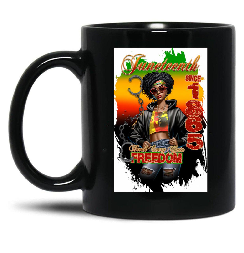 Juneteenth (7) Black Coffee Mug
