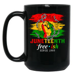 Juneteeth Freeish Black Coffee Mug