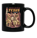 Jurassic Jesus Black Coffee Mug, Gift Coffee Mug - Black