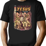 Jurassic Jesus Premium Heavyweight Cotton T-Shirt - Black