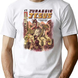 Jurassic Jesus Premium Heavyweight Cotton T-Shirt - White