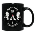 Just The Tip I Promise Art The Clown Terrifiers 2 Killer Clown Illustration Black Coffee Mug, Gift Coffee Mug - Black
