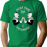Just The Tip I Promise Art The Clown Terrifiers 2 Killer Clown Illustration Premium Heavyweight Cotton T-Shirt - Green