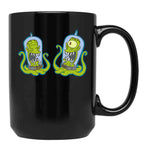 Kang and Kodos Black Coffee Mug, Gift Coffee Mug
