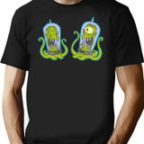 Kang and Kodos Premium Heavyweight Cotton T-Shirt - Black