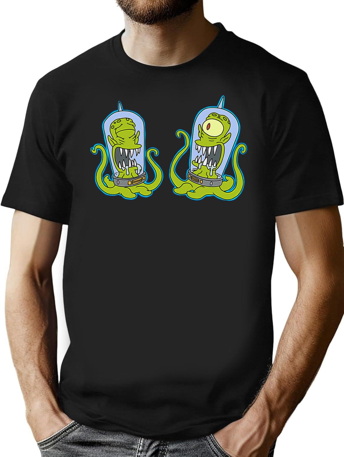 Kang and Kodos Premium Heavyweight Cotton T-Shirt - Black