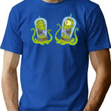 Kang and Kodos Premium Heavyweight Cotton T-Shirt - Blue