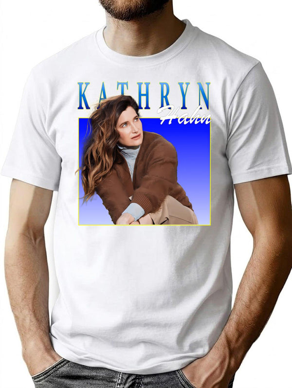 Kathryn Hahn T-Shirt for Men & Women, T-Shirts Graphic Tee - White
