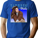 Kathryn Hahn T-Shirt for Men & Women, T-Shirts Graphic Tee - Blue