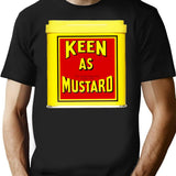 Keen As Mustard T-Shirt for Men & Women, T-Shirts Graphic Tee - Black