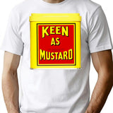 Keen As Mustard T-Shirt for Men & Women, T-Shirts Graphic Tee - White