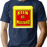Keen As Mustard T-Shirt for Men & Women, T-Shirts Graphic Tee - Navy