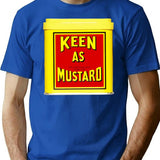 Keen As Mustard T-Shirt for Men & Women, T-Shirts Graphic Tee - Blue