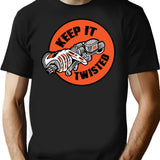 Keep It Twisted T-Shirt for Men & Women, T-Shirts Graphic Tee - Black