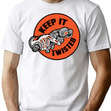 Keep It Twisted T-Shirt for Men & Women, T-Shirts Graphic Tee - White