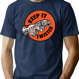Keep It Twisted T-Shirt for Men & Women, T-Shirts Graphic Tee - Navy