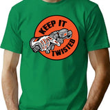 Keep It Twisted T-Shirt for Men & Women, T-Shirts Graphic Tee - Green