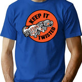 Keep It Twisted T-Shirt for Men & Women, T-Shirts Graphic Tee - Blue