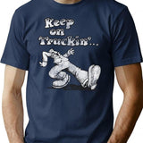 Keep On Truckin' T-Shirt for Men & Women, T-Shirts Graphic Tee - Navy
