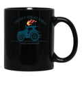 Kekevo Tractor Diddly Squat Farm Speed and Power Black Coffee Mug, Gift Coffee Mug - Black