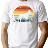 Kelpie Dog Retro Vintage T-Shirt for Men & Women, T-Shirts Graphic Tee - White