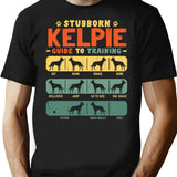 Kelpie Funny Guide To Traning T-Shirt for Men & Women, T-Shirts Graphic Tee - Black