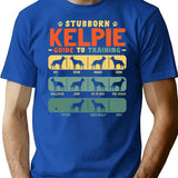 Kelpie Funny Guide To Traning T-Shirt for Men & Women, T-Shirts Graphic Tee - Blue