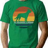 Kelpie Retro Vintage T-Shirt for Men & Women, T-Shirts Graphic Tee - Green