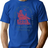 Kick Back Sip A Cold One And Let Chatgpt Do The Thinking T-Shirt for Men & Women, T-Shirts Graphic Tee - Blue