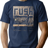 Kick Skeleaton T-Shirt for Men & Women, T-Shirts Graphic Tee - Navy