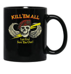 Kill Em All Let God Sort Em Out Black Coffee Mug, Gift Coffee Mug - Black