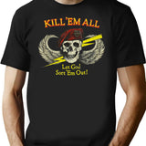 Kill Em All Let God Sort Em Out Premium Heavyweight Cotton T-Shirt - Black