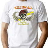 Kill Em All Let God Sort Em Out Premium Heavyweight Cotton T-Shirt - White