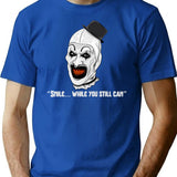 Killer Clown T-Shirt for Men & Women, T-Shirts Graphic Tee - Blue